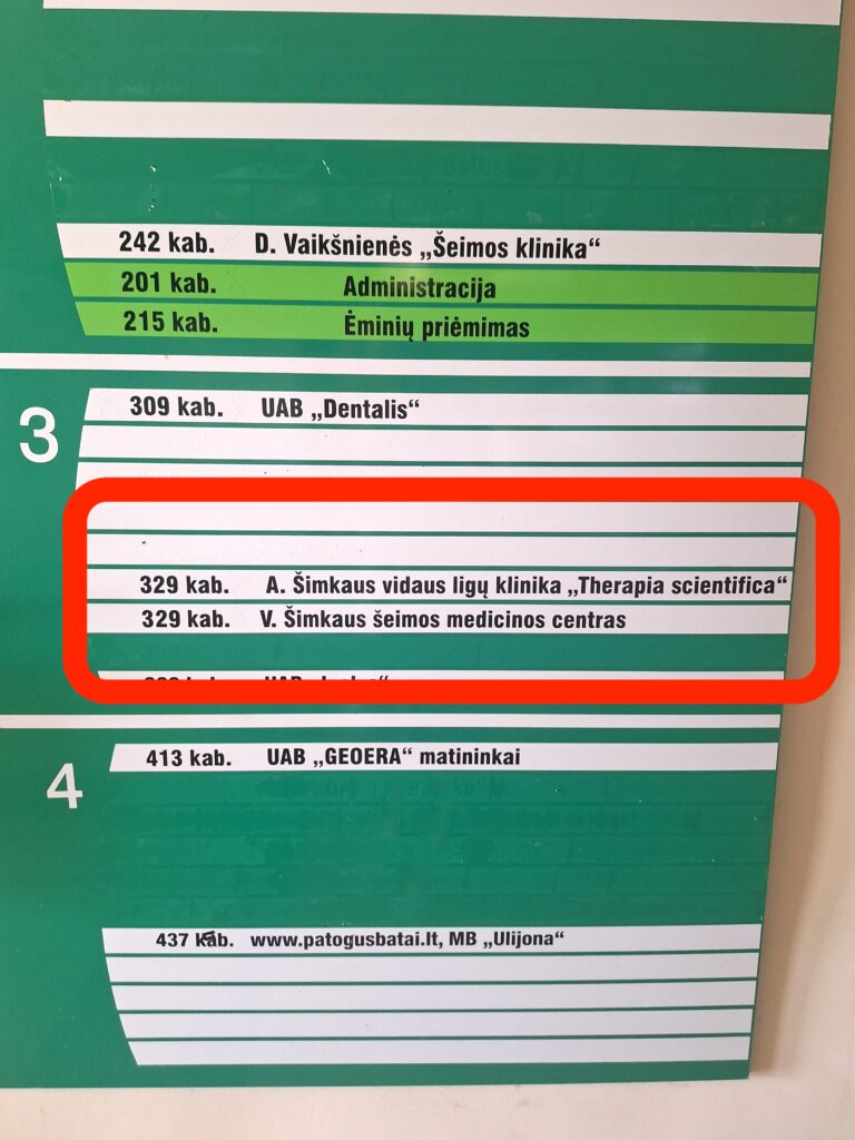 Informacija Pirmame Aukšte Simkaus